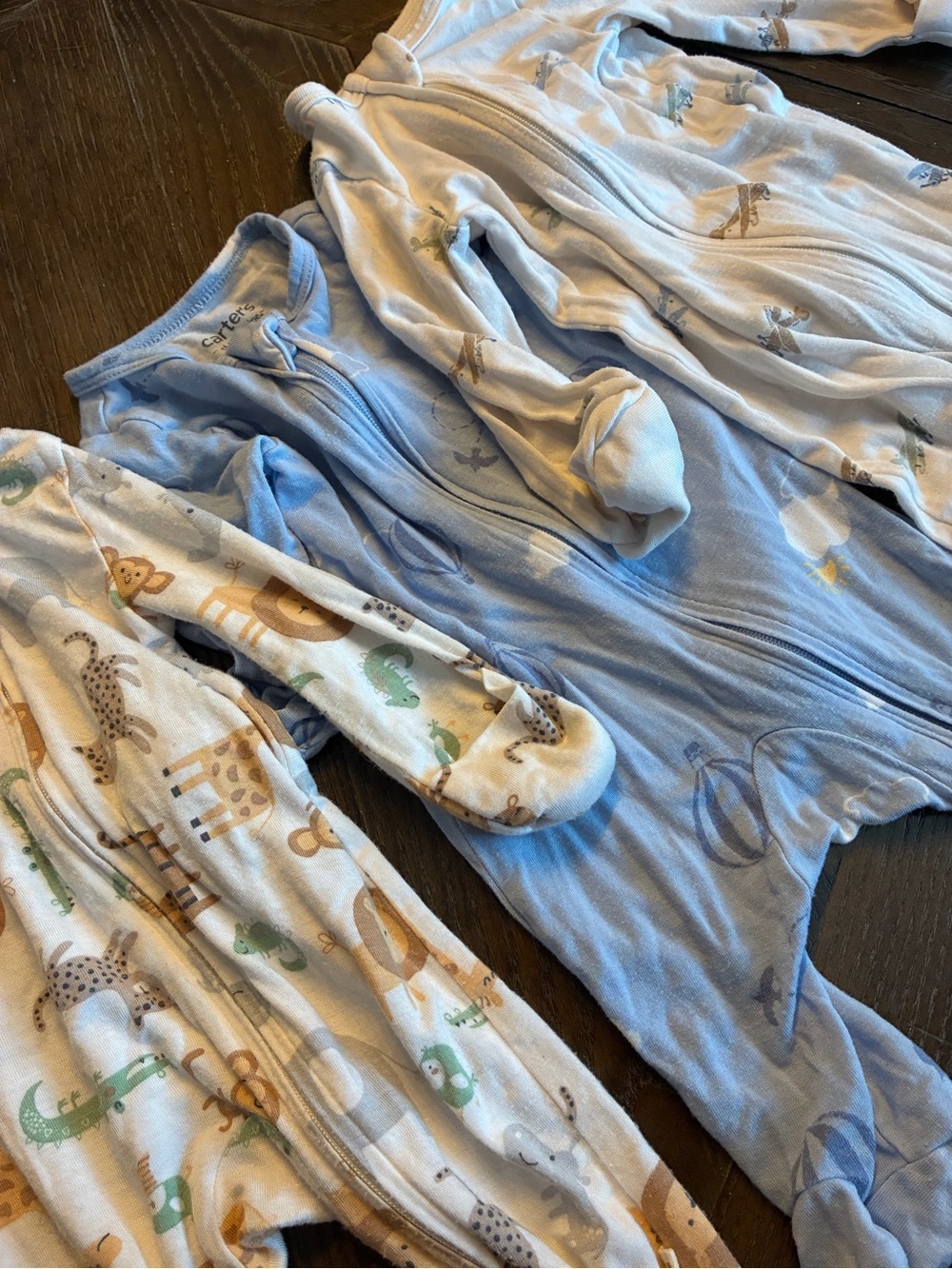 Carter's Child of Mine Sleep N’ Play bamboo pajama set
